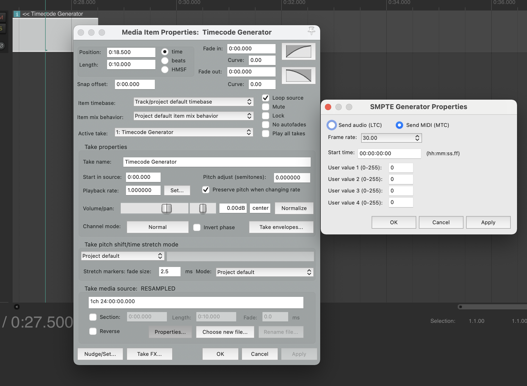 Using Midi Timecode (MTC) with your DAW Ambient FAQ